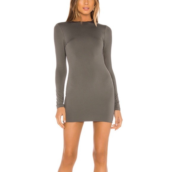 Superdown Dee Cut Out Dress in Grey - Picture 3 of 3